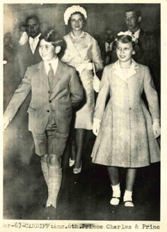 Prince Charles and Princess Anne - Vintage Photo - 1950s