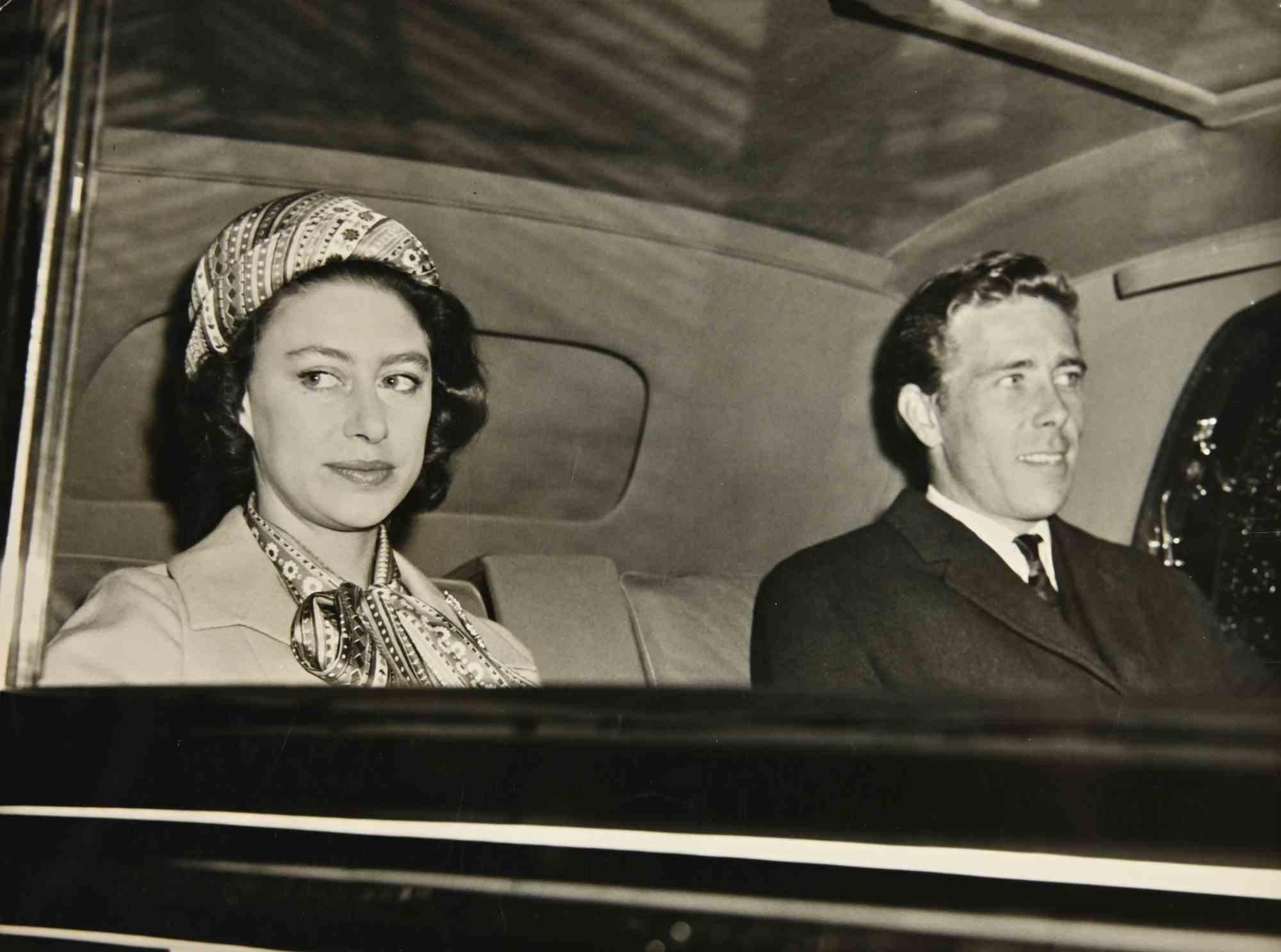 Unknown Portrait Photograph - Princess Margareth and Husband in London - Vintage Photograph - 1962