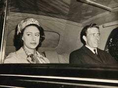 Princess Margareth and Husband in London - Vintage Photograph - 1962