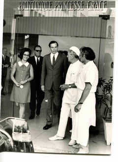 Professor  Barnard visiting Policlinic Princess Grace in Montecarlo- 1960s