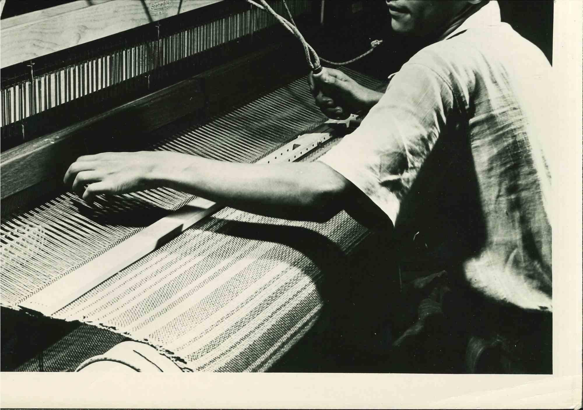 Unknown Figurative Photograph - Puerto Ricans Textile Mill - American Vintage Photograph - Mid 20th Century