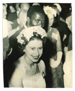 Vintage Queen Elisabeth in Sierra Leone - 1960s