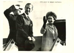 Queen Elizabeth and Edinburg Duce - Vintage Photo - 1950s