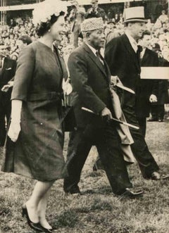 Queen Elizabeth and  Pres. Ibrahim Abboud of the Sudan, Lord Derby attending  Ho