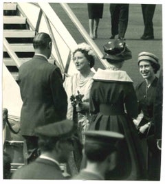 Queen Elizabeth II  and Mother Queen - Vintage Photograph 1950s