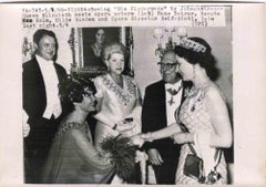 La Reine Elizabeth II à l'Opéra de Wien - Photographie d'époque - années 1960