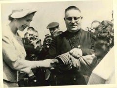 Queen Elizabeth in Schefferville - Vintage Press Print - 1950s