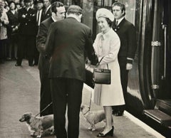 Queen Elizabeth with Dogs - Photograph - 1960s