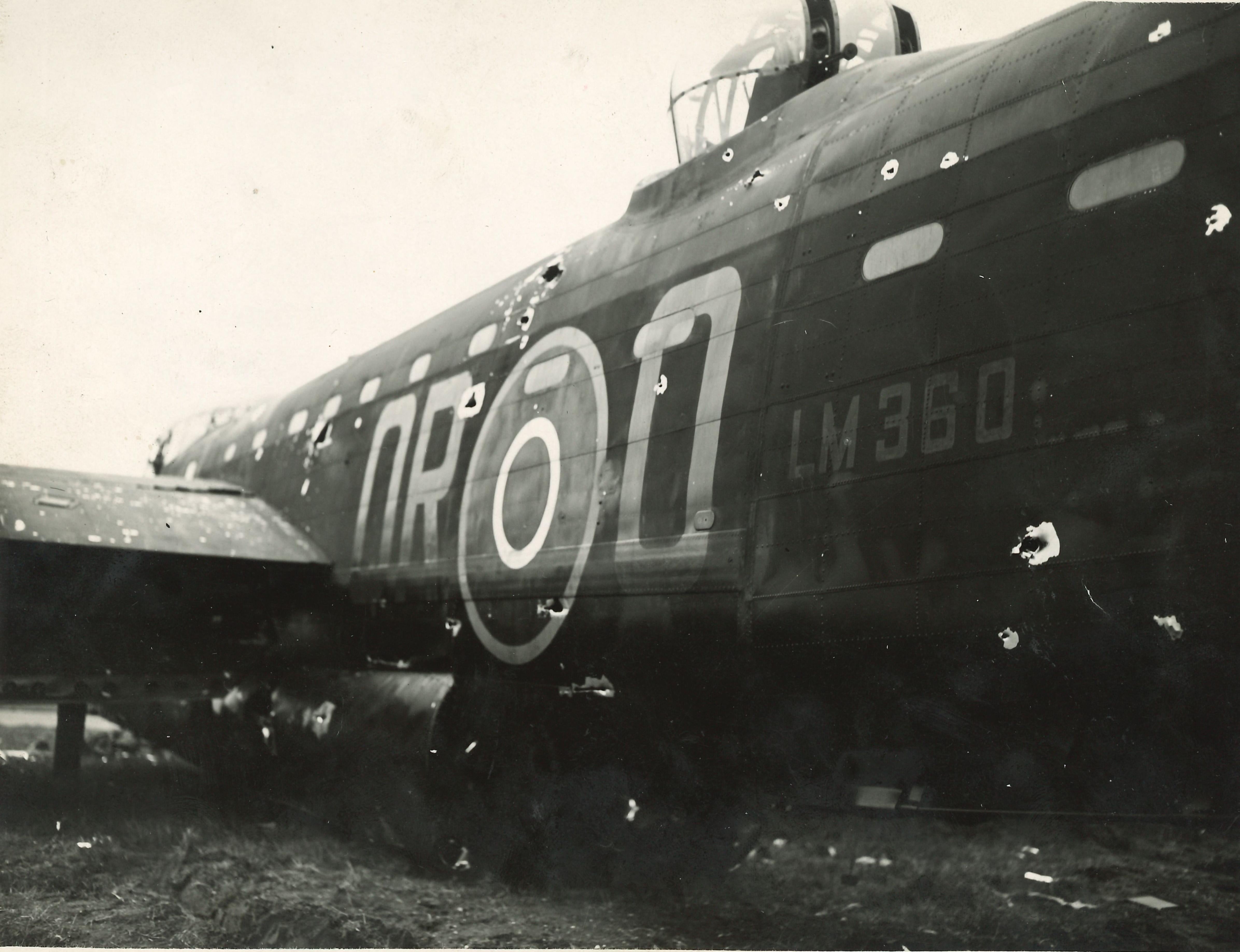 Unknown Black and White Photograph - RAF Lancaster Bomber Bill Reid VC original photo Victoria Cross-winning plane 