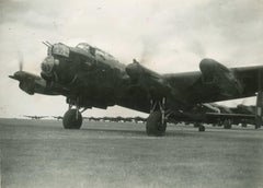 RAF Lancaster Bomber photograph 25/06/1942 RAF Scampton 1000 aircraft raid