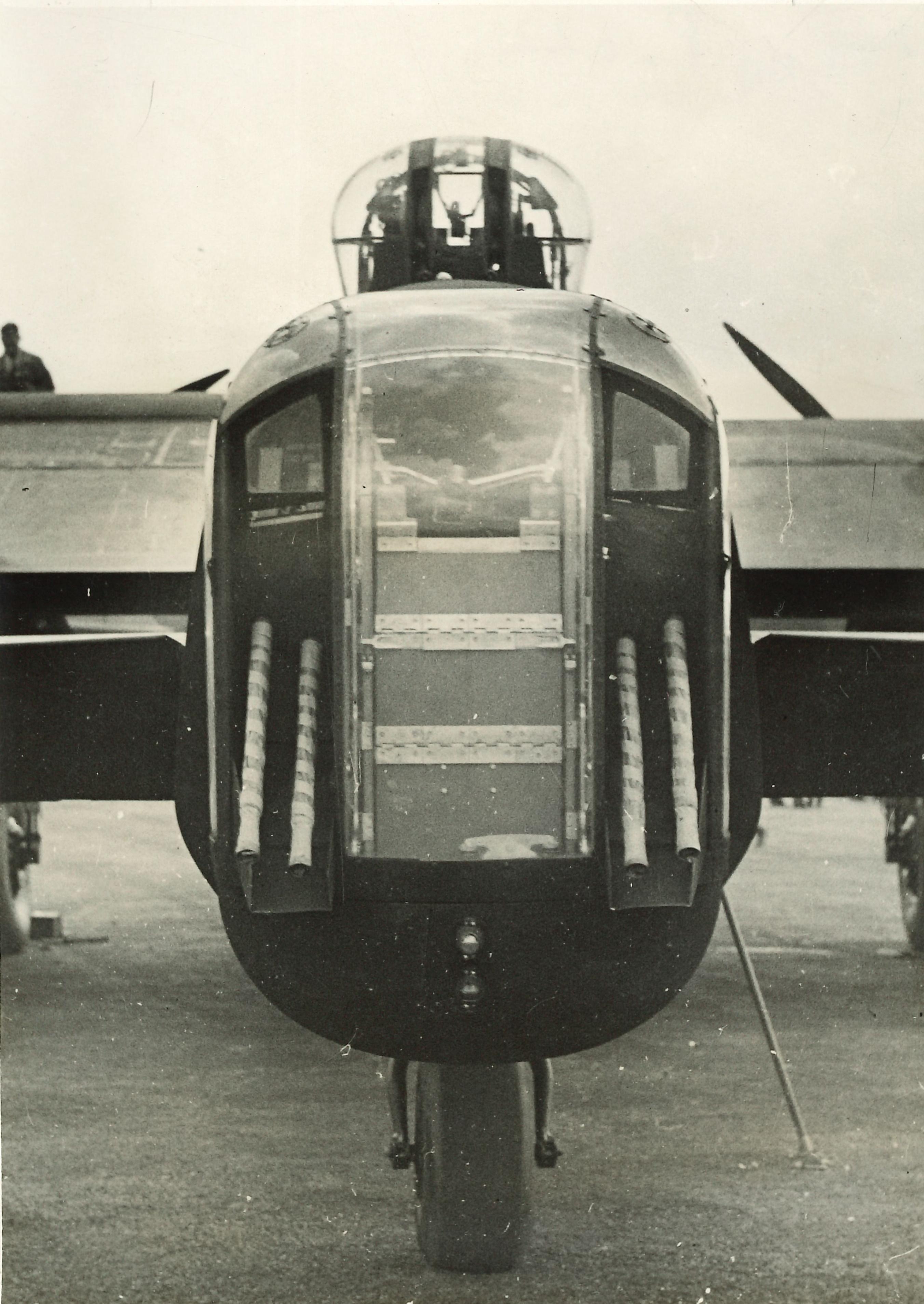 RAF Lancaster Bomber World War 2 Black & White photographs passed censor 1942 - Photograph by Unknown