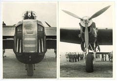 RAF Lancaster Bomber World War 2 Black & White photographs passed censor 1942