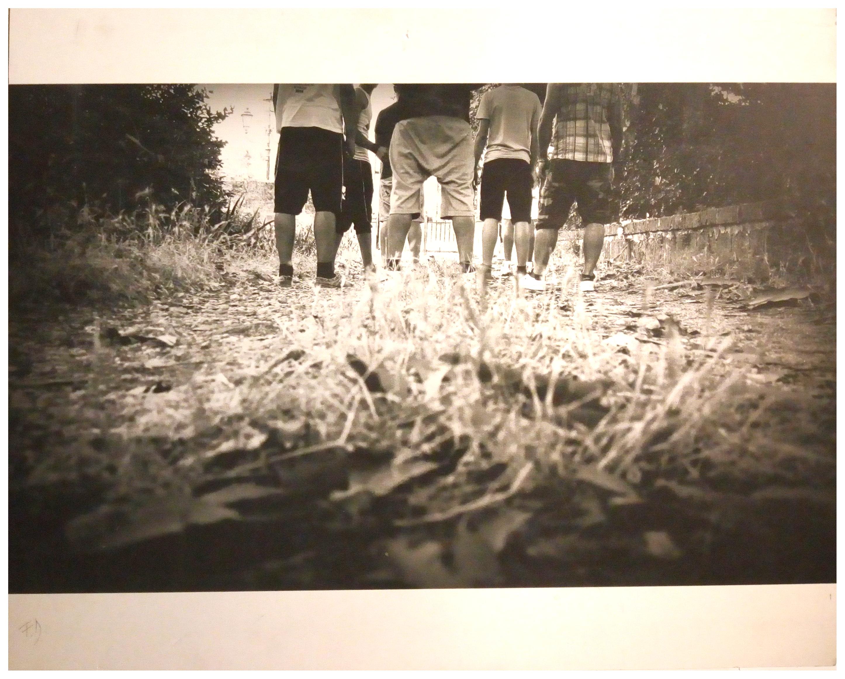 Unknown Black and White Photograph - BOYS - Photograph on baryta paper, Fabio Donato, Italy 2010