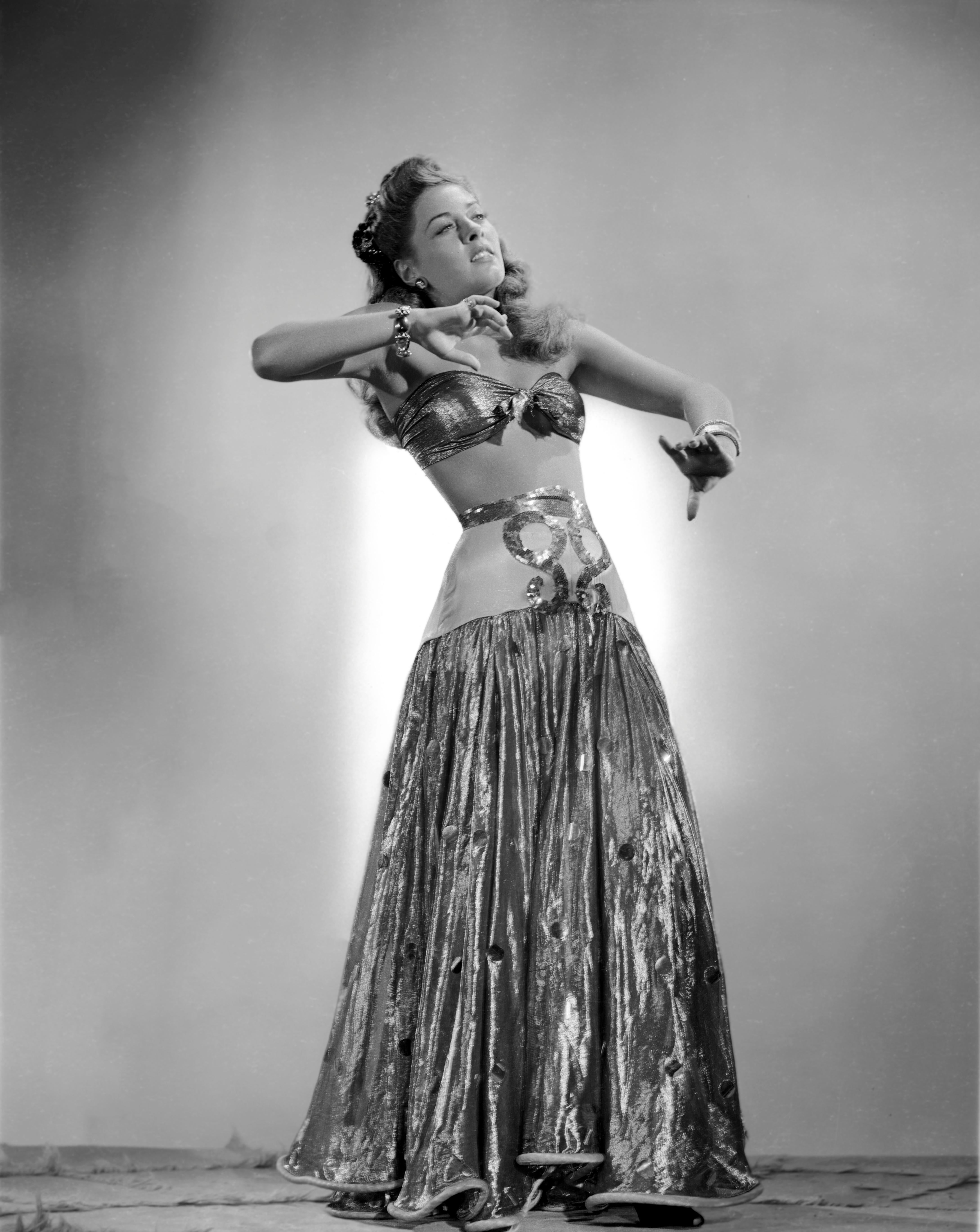 Unknown Black and White Photograph - Ramsay Ames Bellydancing Movie Star News Fine Art Print