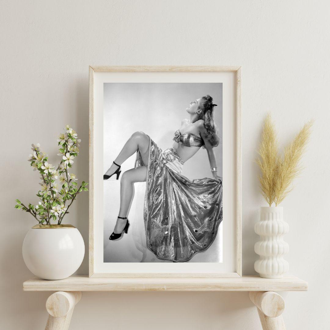 Ramsay Ames Pinup in Metallic - Photograph by Unknown