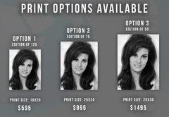 Raquel Welch Close Up and Smiling Globe Photos Fine Art Print