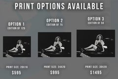 Raquel Welch Singing in Black Dress Fine Art Print