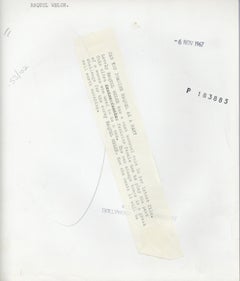 Raquel Welch Smiling Vintage Original Photograph