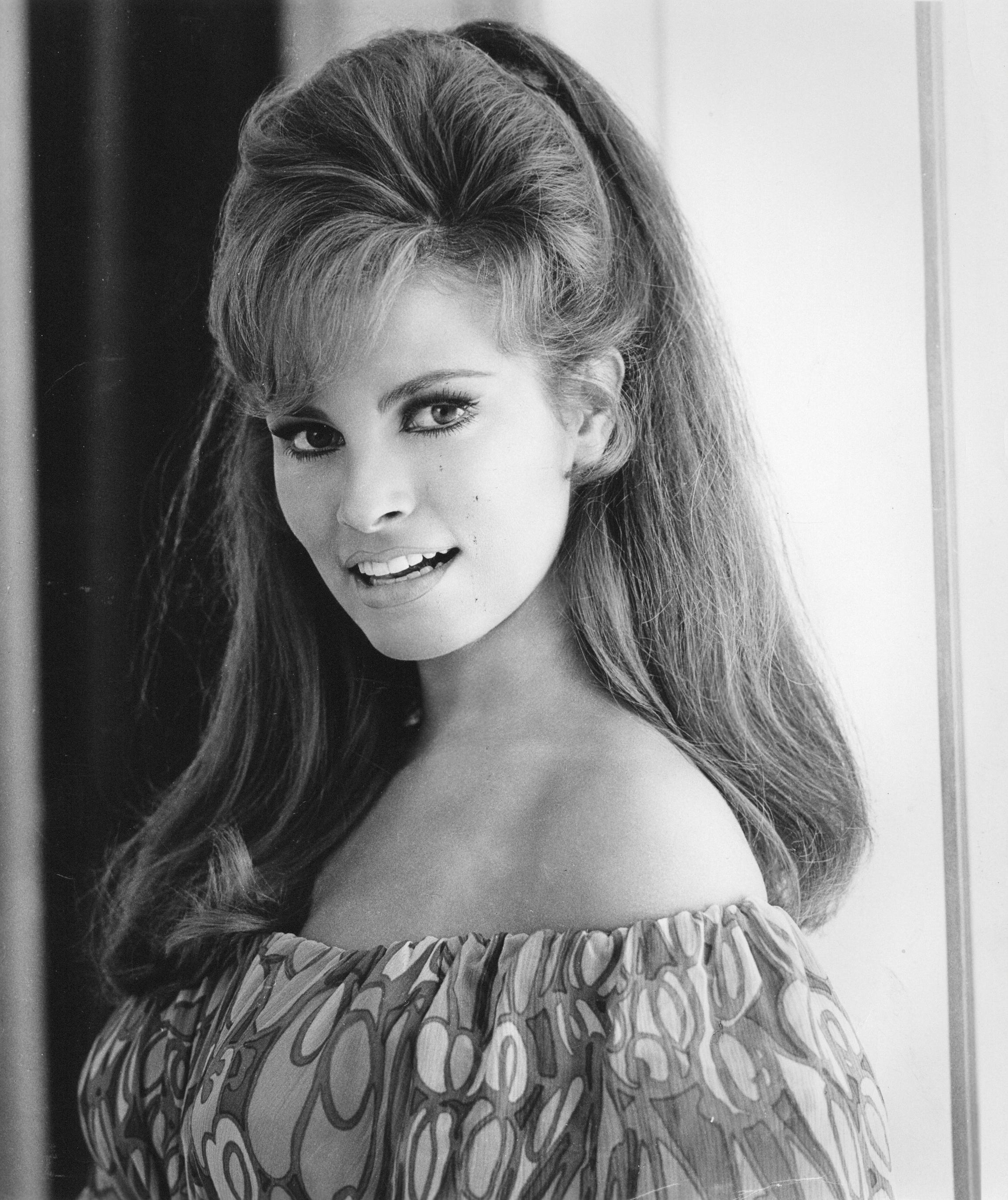 Unknown Black and White Photograph - Raquel Welch Smiling Vintage Original Photograph