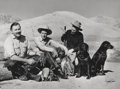 Rare Capture of Ernest Hemingway and Gary Cooper on Hunting Trip Fine Art Print