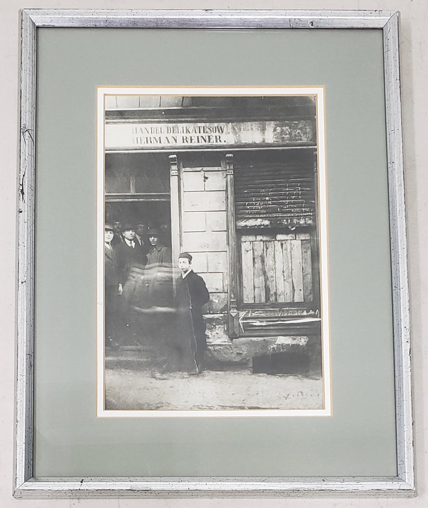  Rare Silver Gelatin Photograph "Jewish Deli, Poland" c.1930