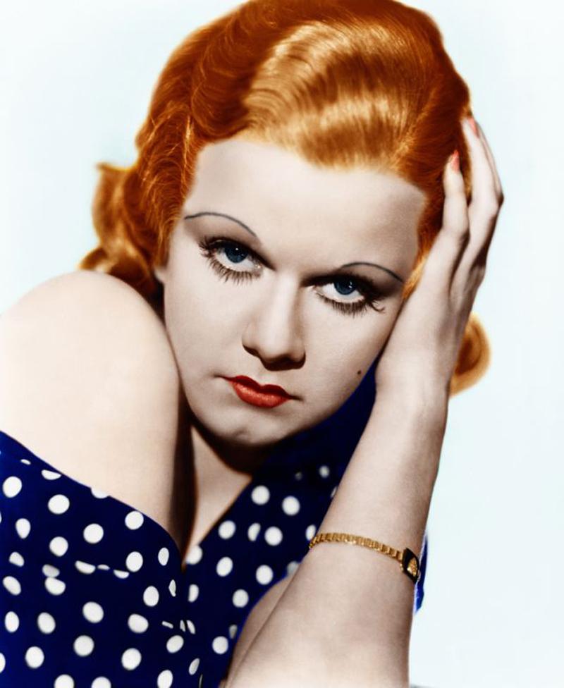 Unknown Color Photograph - RED-HEADED WOMAN - Jean Harlow 1932 Oversize C Print