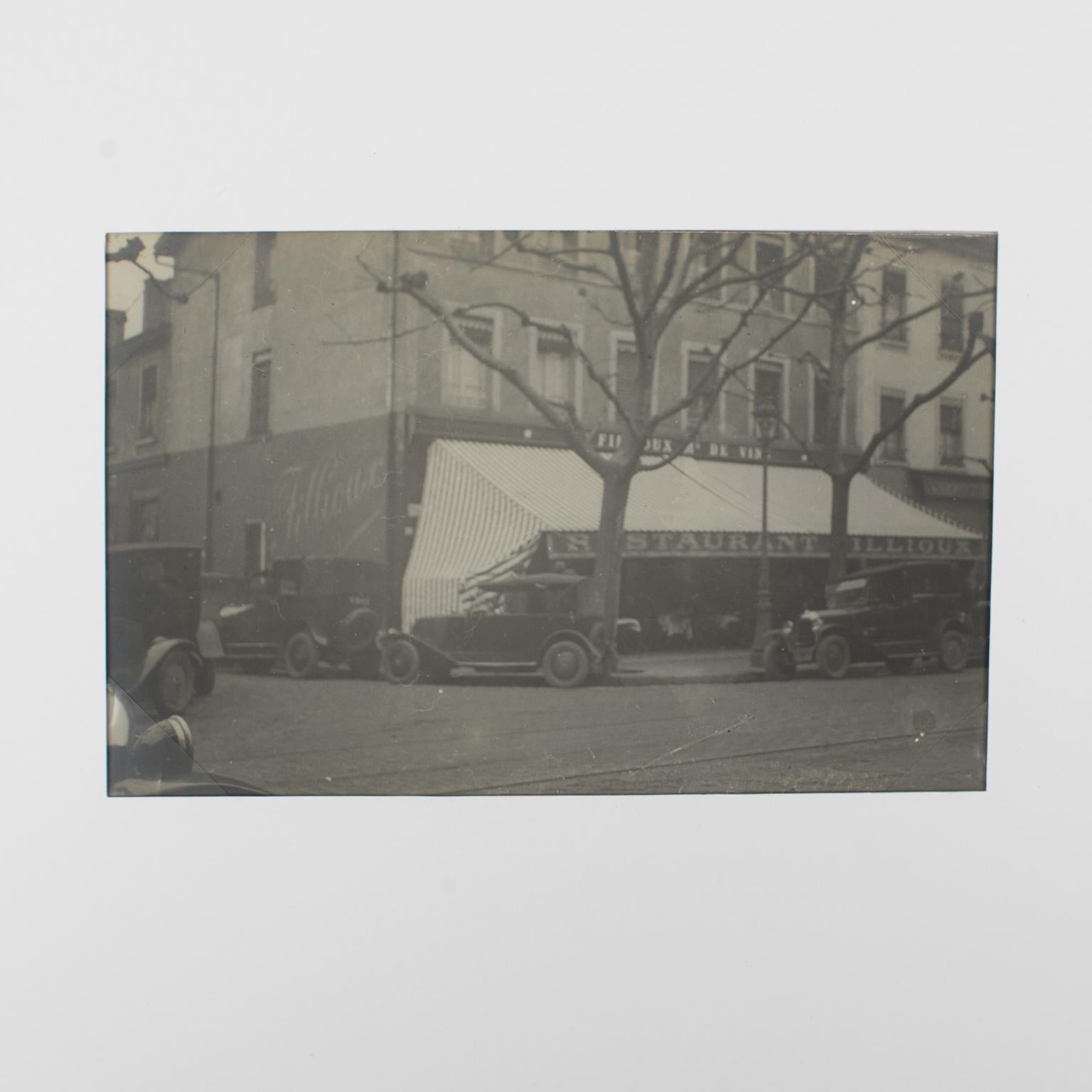 Restaurant Fillioux in Lyon, 1927, Silber-Gelatine-Schwarz-Weiß-Fotografie im Angebot 1