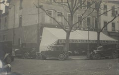Antique Restaurant Fillioux in Lyon, 1927, Silver Gelatin Black and White Photography