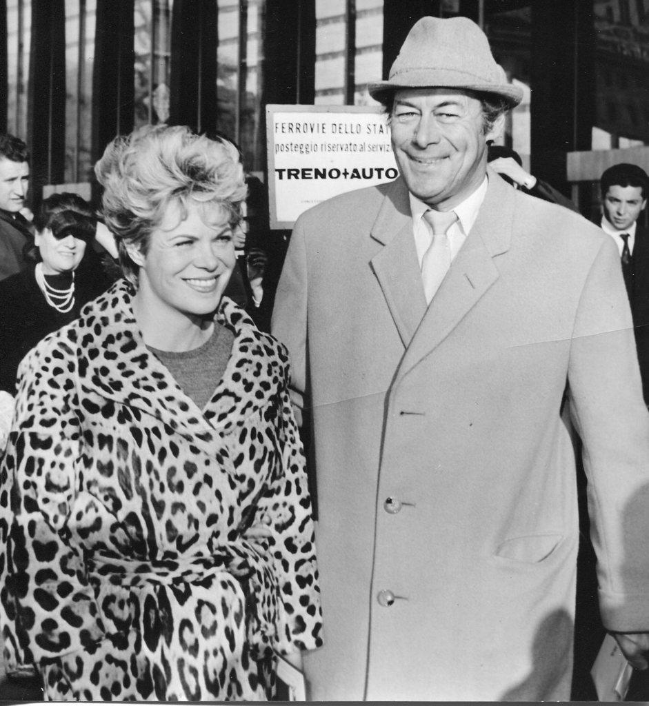 Unknown Black and White Photograph - Rex Harrison and his Wife Rachel Roberts - Vintage Photograph - 1960s