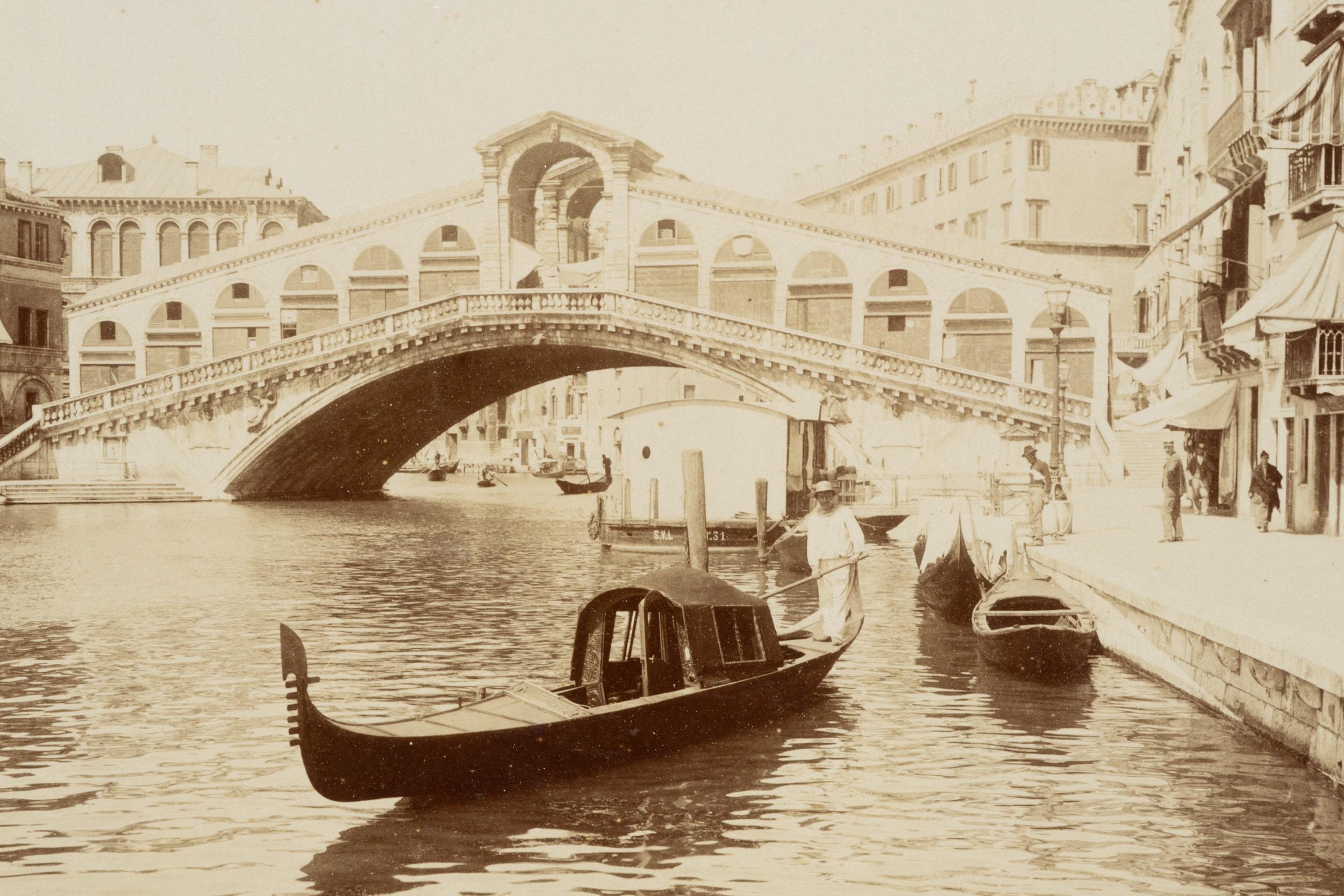 Rialto Bridge, Venice - Photograph by Carlo Naya