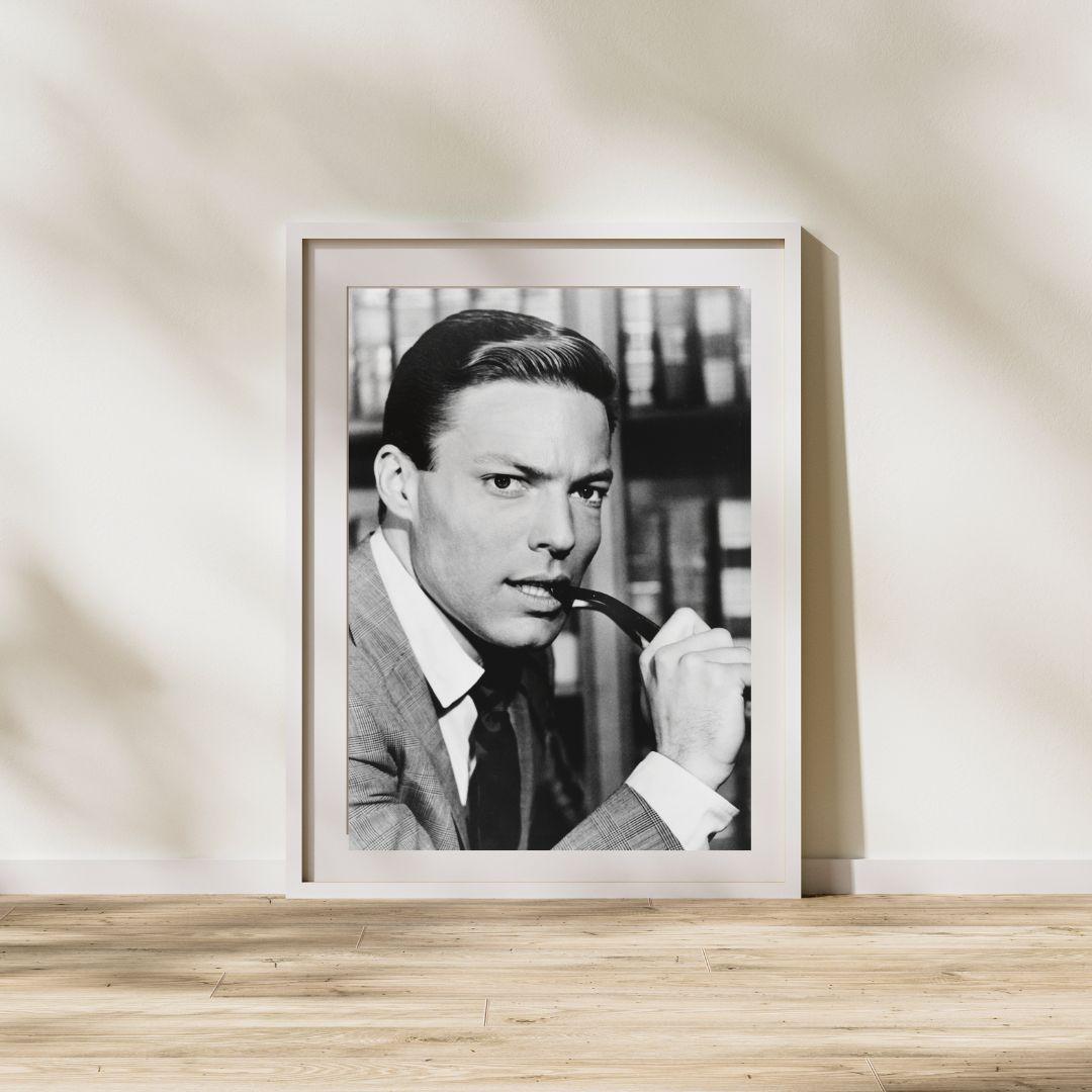 Richard Chamberlain with Pipe - Photograph by Unknown