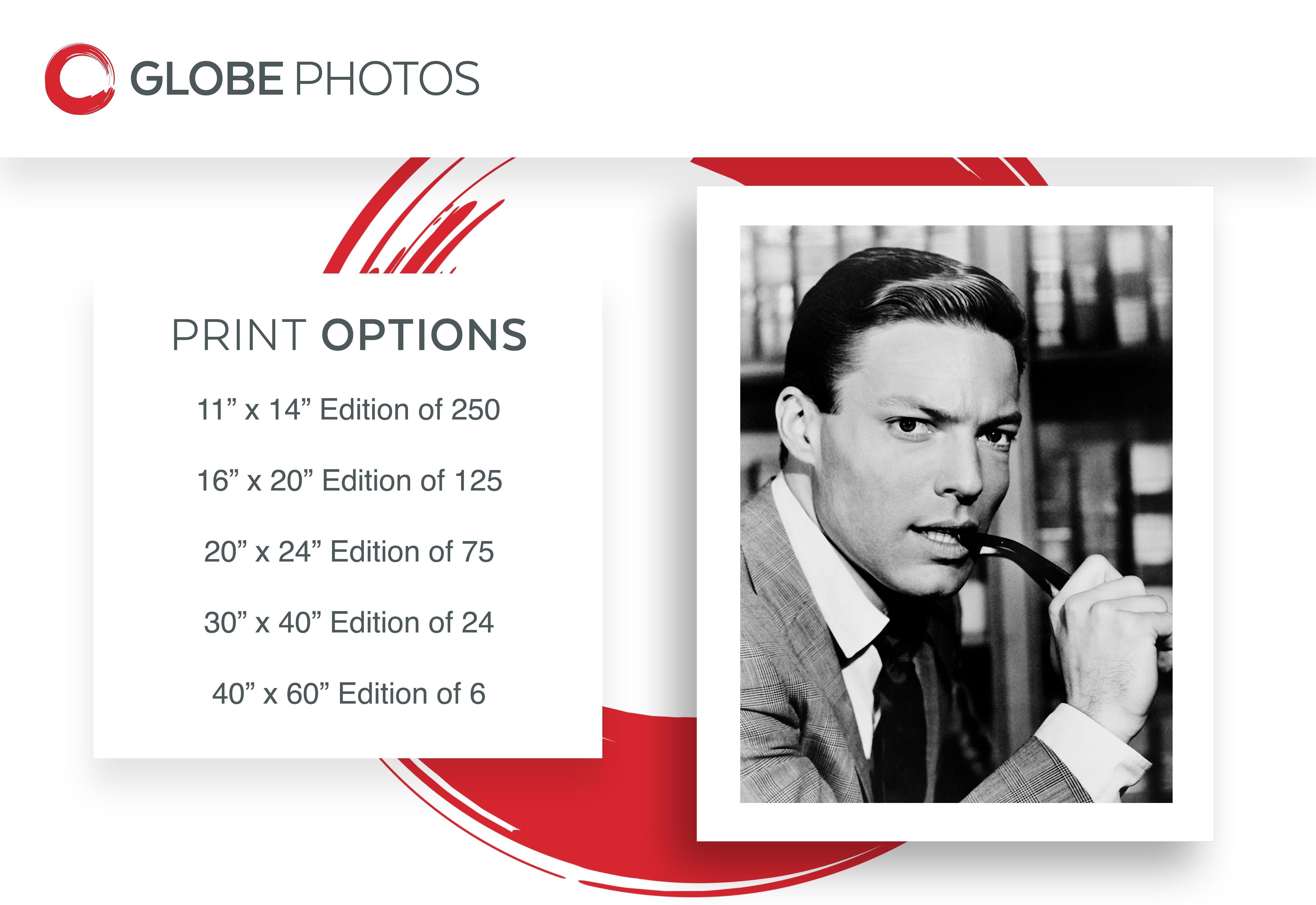 This black and white portrait features the American stage and screen actor and singer, who became a teen idol in the title role of the television show Dr. Kildare, Richard Chamberlain. IN this stunning vintage portrait, the star is posed with a