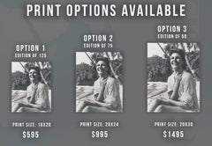 Rita Hayworth Smiling on the Beach Fine Art Print