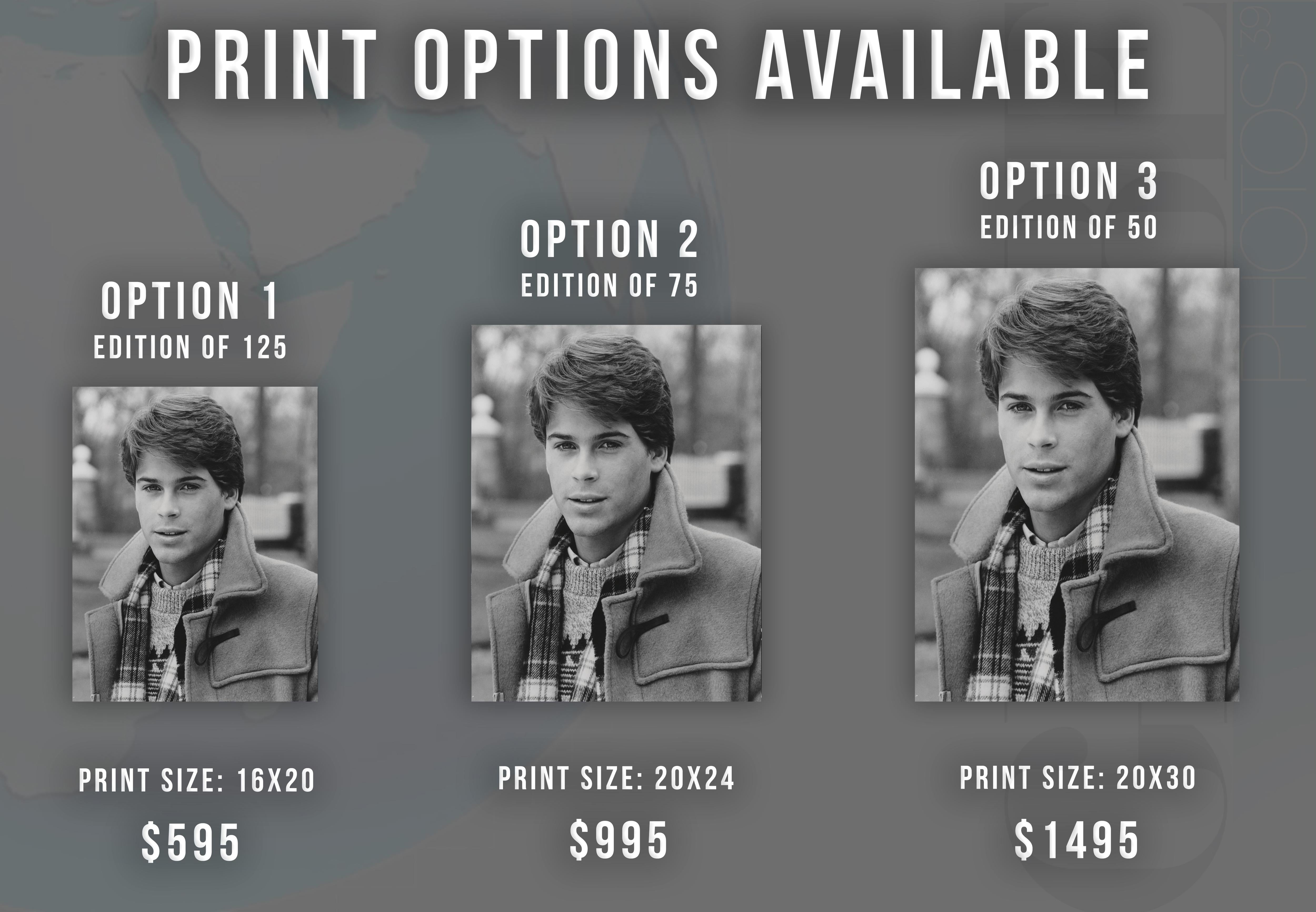 Rob Lowe: Teen Idol Fine Art Print - Photograph by Unknown