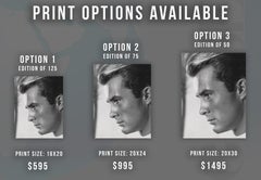 Robert Conrad Stunning Profile Closeup Globe Photos Fine Art Print