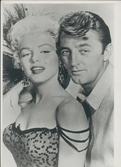 Robert Mitchum and Marilyn Monroe in "River of no Return", 1954 , 29, 8 x 19, 9 cm
