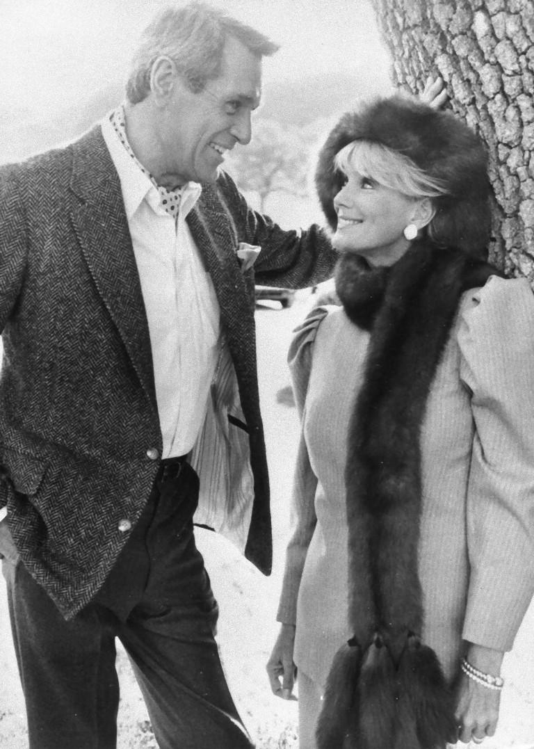Unknown Black and White Photograph - Rock Hudson and Linda Evans - Original Vintage Photograph - 1980s