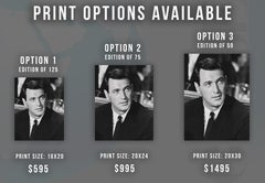 Rock Hudson Looking Up Globe Photos Fine Art Print