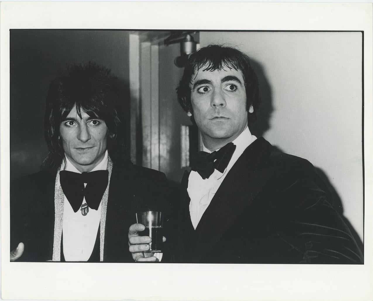 Unknown Black and White Photograph - Rolling Stones Keith Moon & Ron Wood 1960's