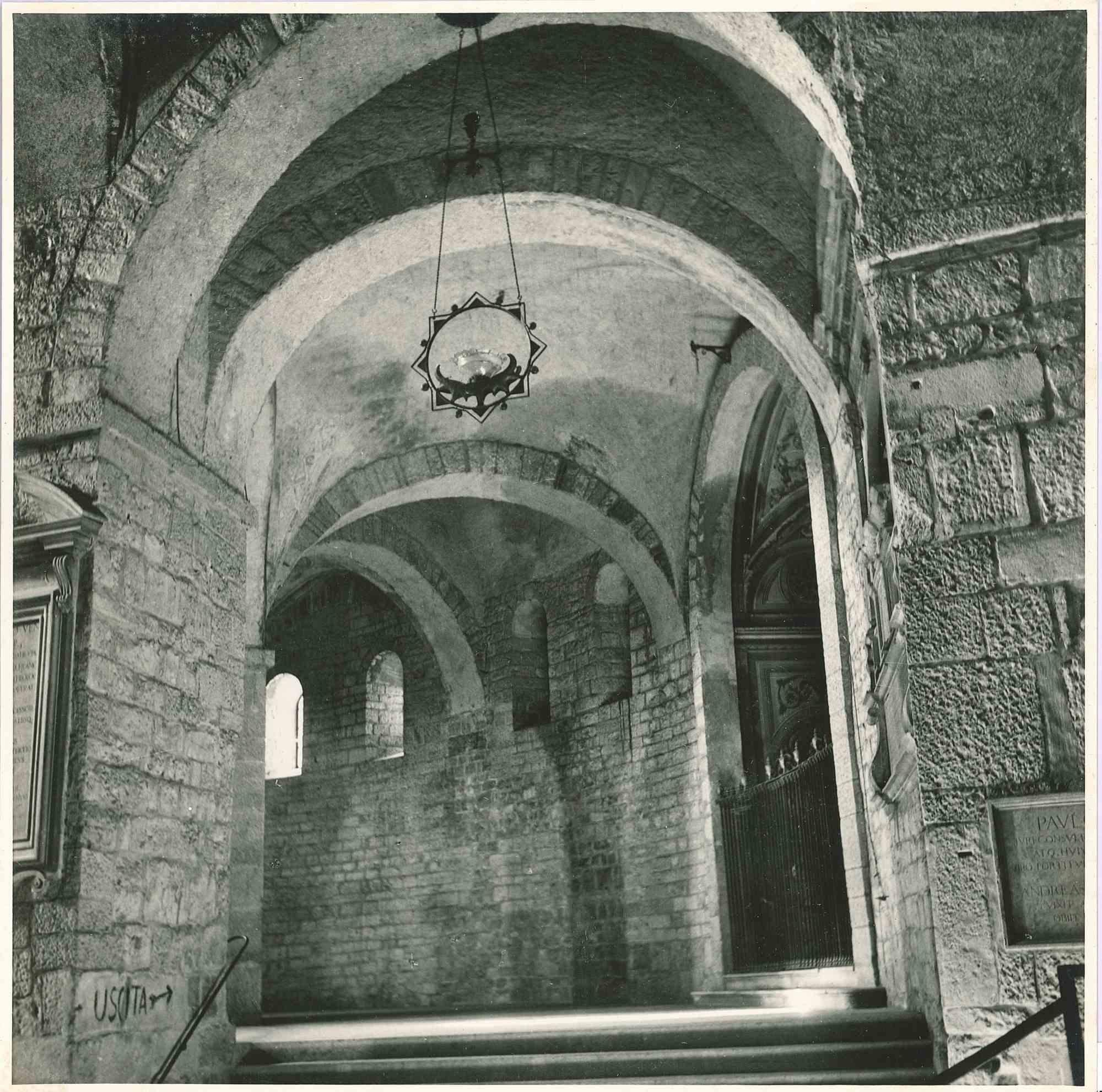 Unknown Figurative Photograph – Historischer römischer Bogen – Vintage-Foto – frühes 20. Jahrhundert