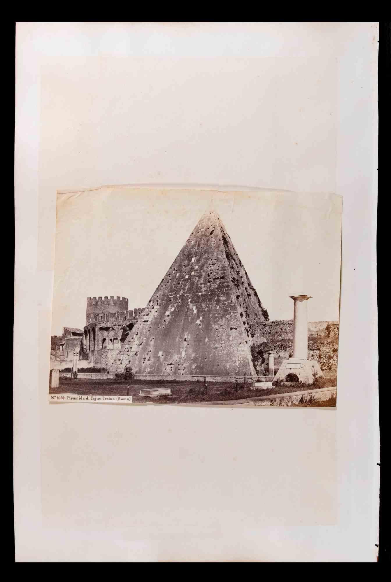 Roman Monuments - Silver Salt Photographs - Early 20th Century - Beige Figurative Photograph by Unknown