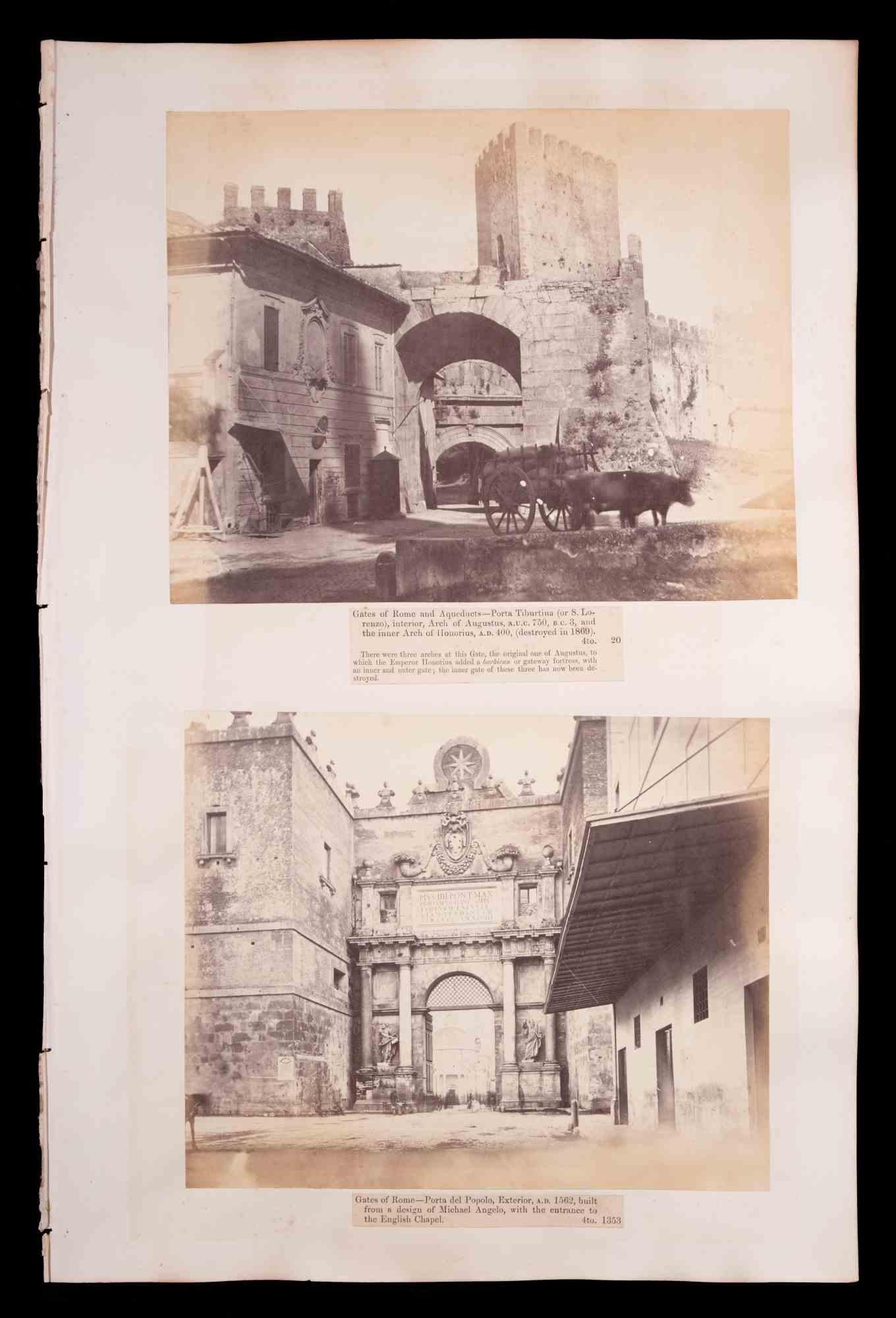 Römische Monumente – Silber-Salzfotografien – frühes 20. Jahrhundert – Photograph von Unknown