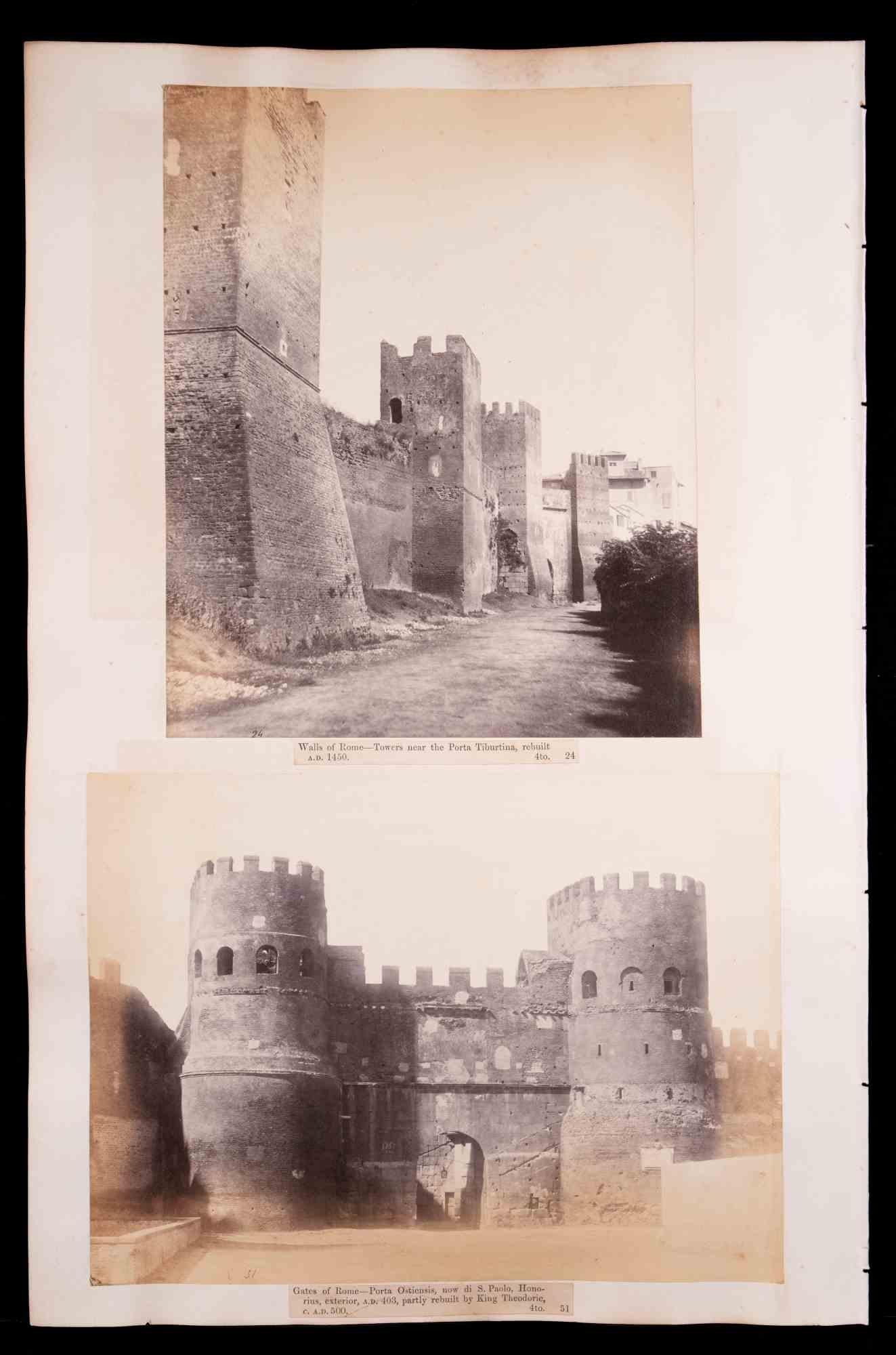 Unknown Figurative Photograph - Roman Monuments - Silver Salt Photographs - Early 20th Century