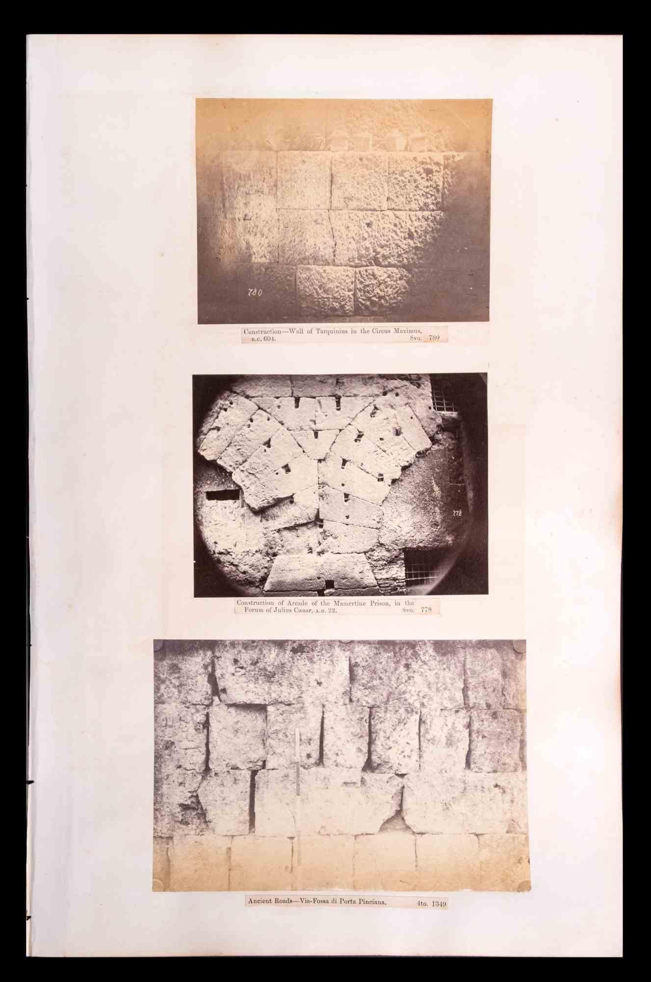 Unknown Figurative Photograph – Römische Monumente – Silber-Salzfotografien – frühes 20. Jahrhundert