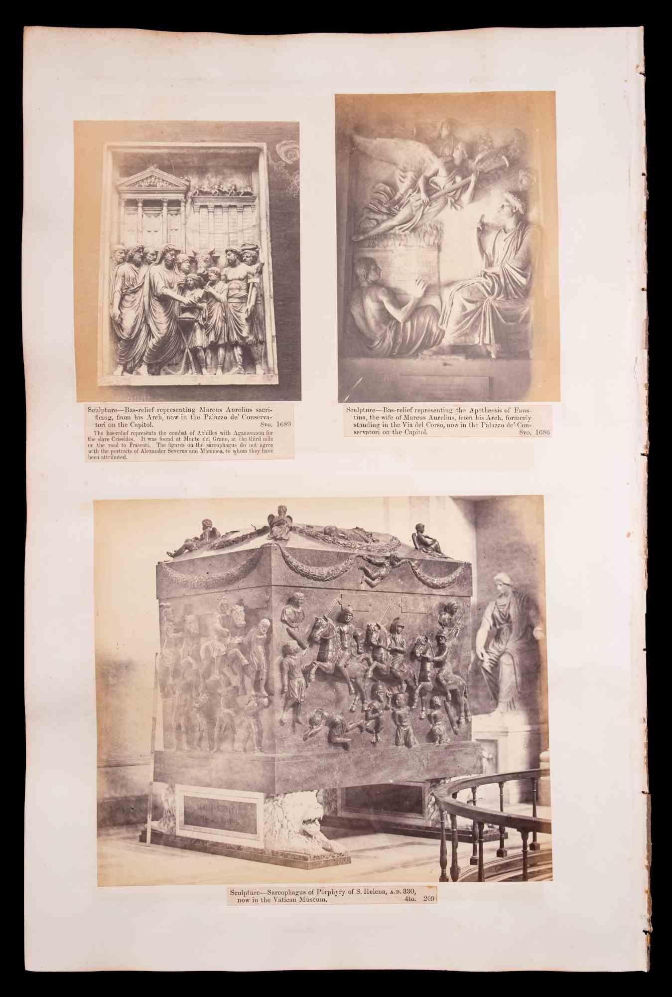 Unknown Figurative Photograph – Römische Monumente – Silber-Salzfotografien – frühes 20. Jahrhundert