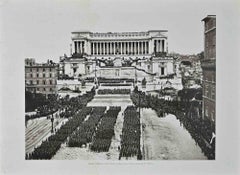 Rome-Celebrations in Piazza Venezia - Vintage Photo - 1890s