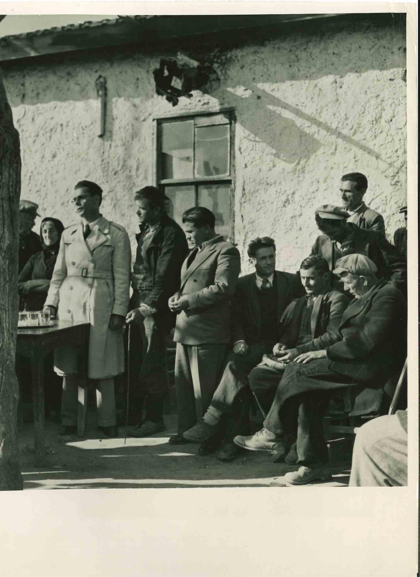 Unknown Figurative Photograph - Rural Greece Moving to Progress - Vintage Photograph - Mid 20th Century