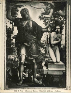 Sacrifice of Abraham, Innenseite der Pisa-Kathedrale – Vintage-Foto, Anfang 1900