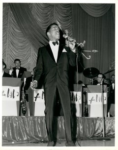 Sammy Davis Jr. Singing Vintage Press Print