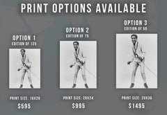 Sammy Davis Jr. Smiling with Microphone Fine Art Print